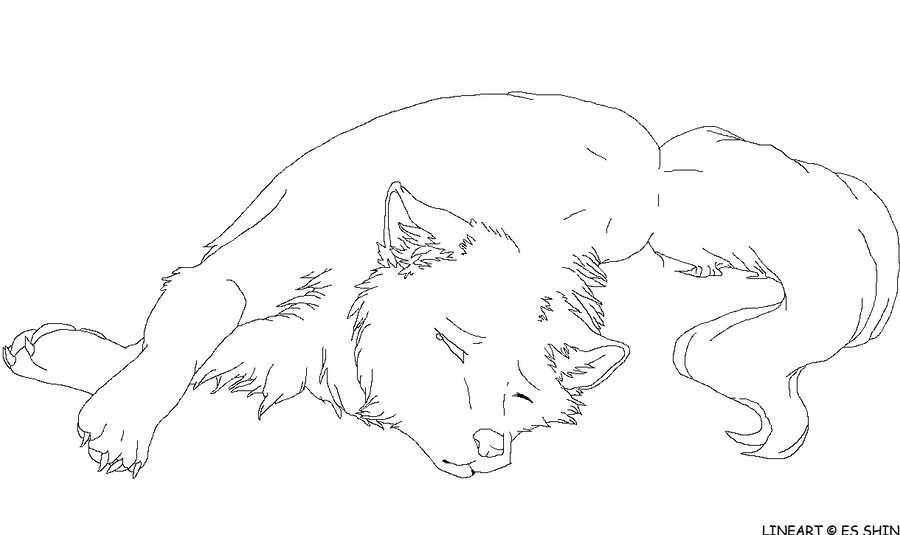 sad anime wolf girl coloring pages - photo #6