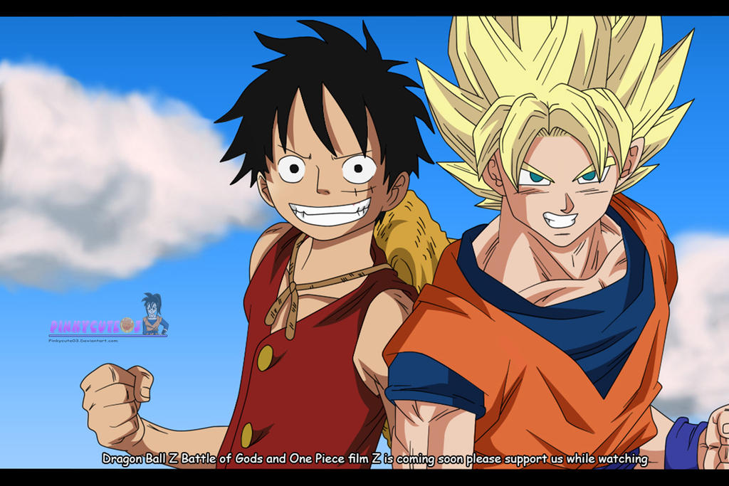 Son Goku And Monkey D Luffy By Pinkycute03 On Deviantart