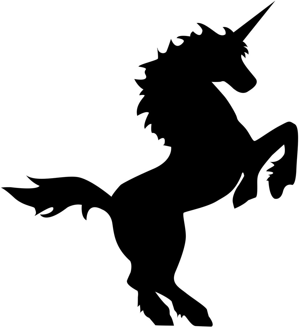 unicorn silhouette clip art - photo #34
