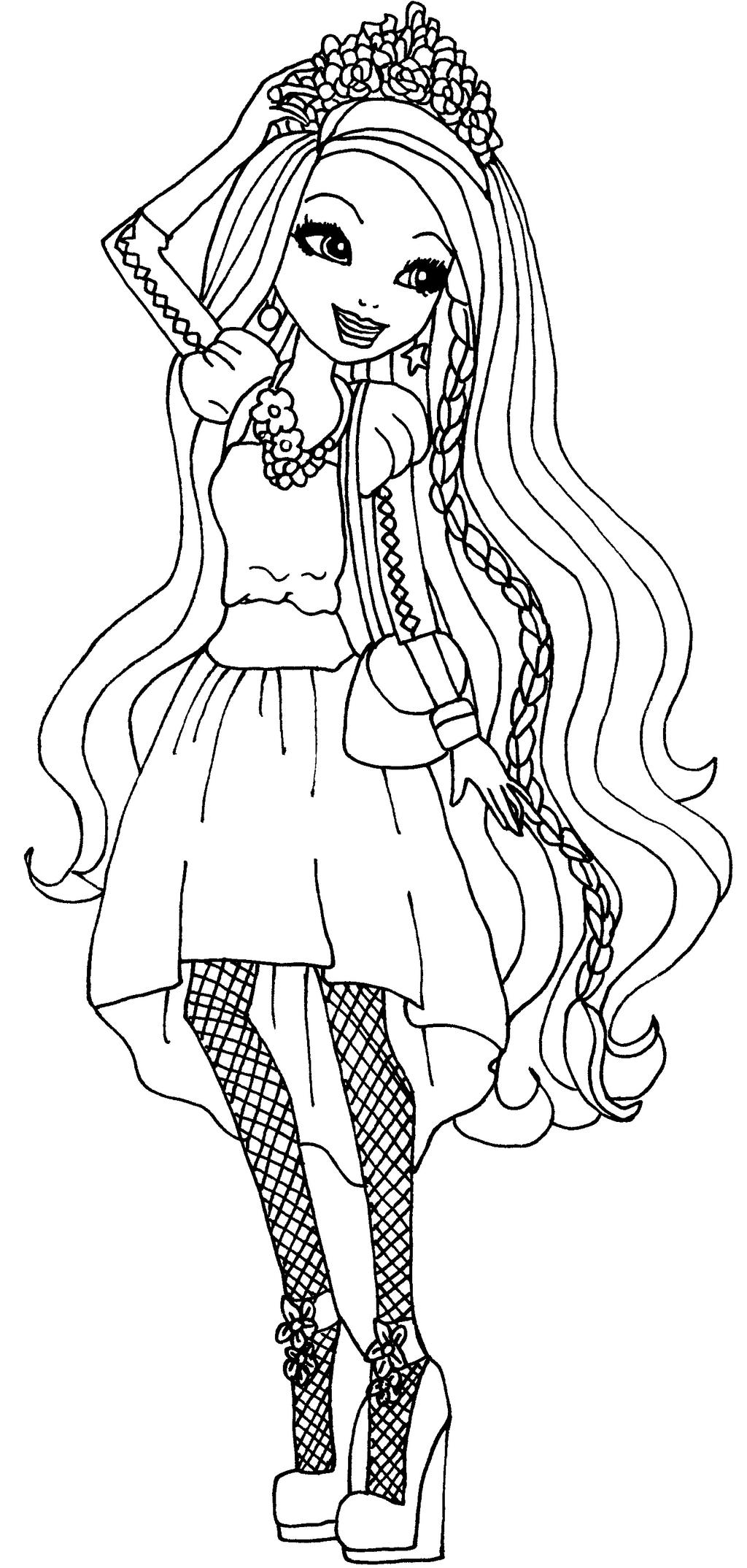 hair and makeup coloring pages - photo #39