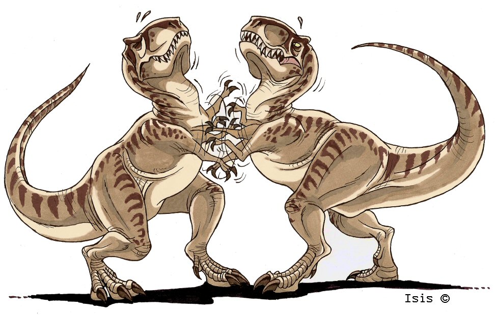bitka tyranosaurov :D