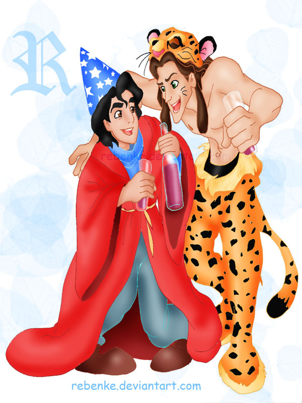 Aladdin_and_Tarzan_in_Carnival_by_rebenke