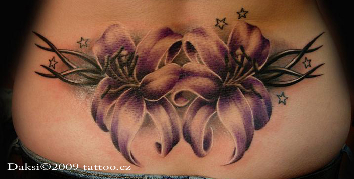 Flower tribal tattoo - flower tattoo