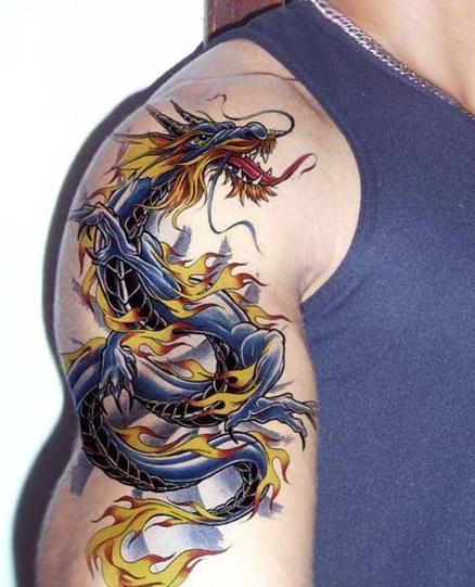 tattoo arm dragon japanese
