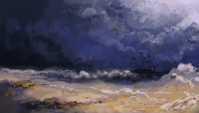  - Study_of_Ship_in_a_Stormy_Sea_by_Maverchare