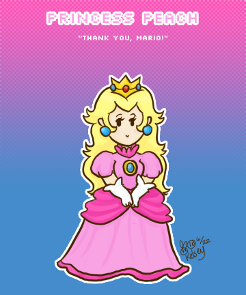 princess peach and bowser. princess peach and owser in