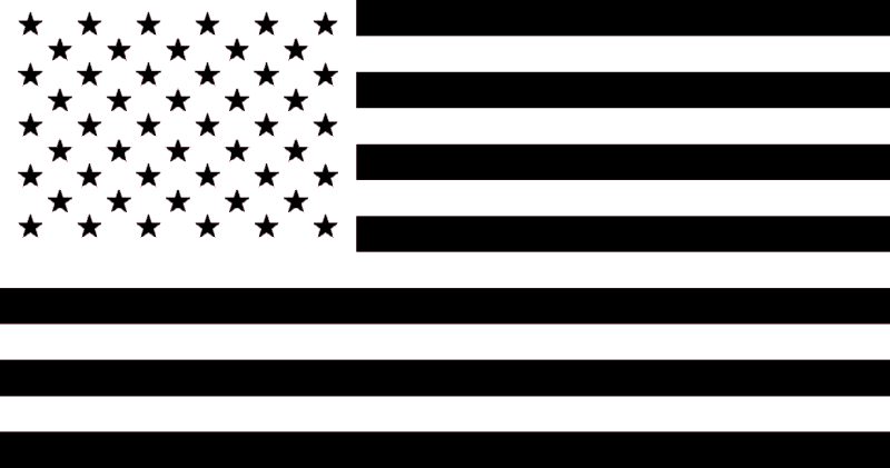 free black and white american flag clip art - photo #13