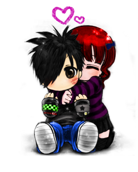 wallpaper of emo couple. Emo couple remastered by