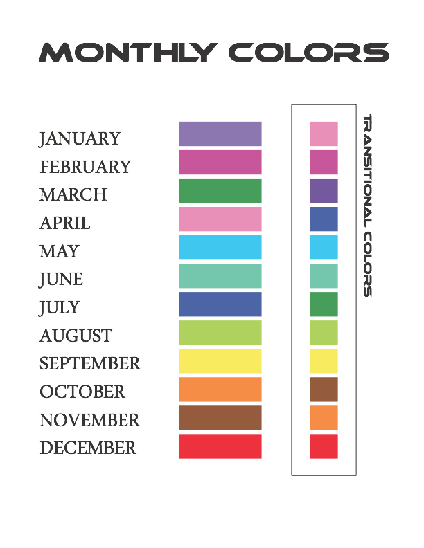 MONTHLY COLORS : AUGUST-2