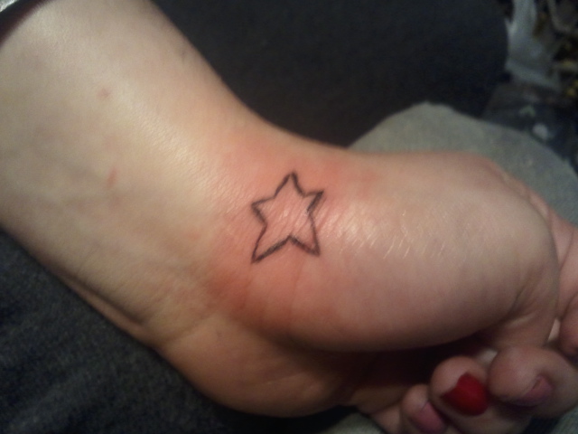 star tattoo Wrist Star