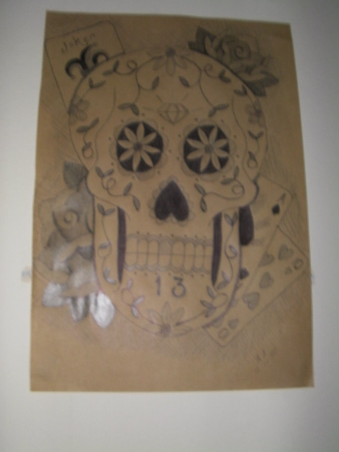 Sugar Skull Tattoo design by firebirdtear on deviantART