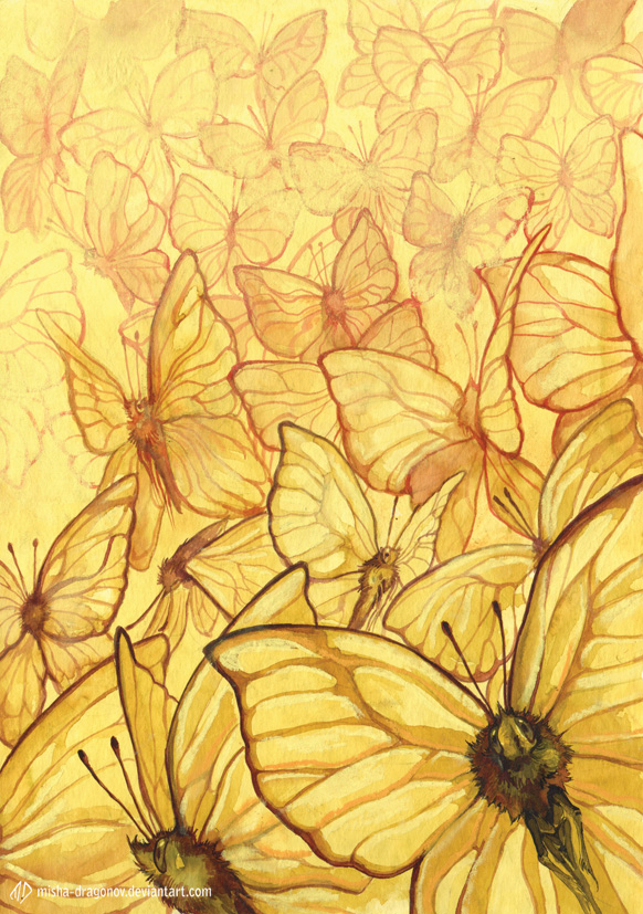 Mariposas amarillas por misha-Dragonov