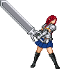 Animated Erza sword swing 1 by x3Lusiax3