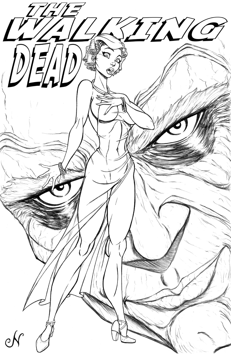 walking dead coloring pages to print - photo #24