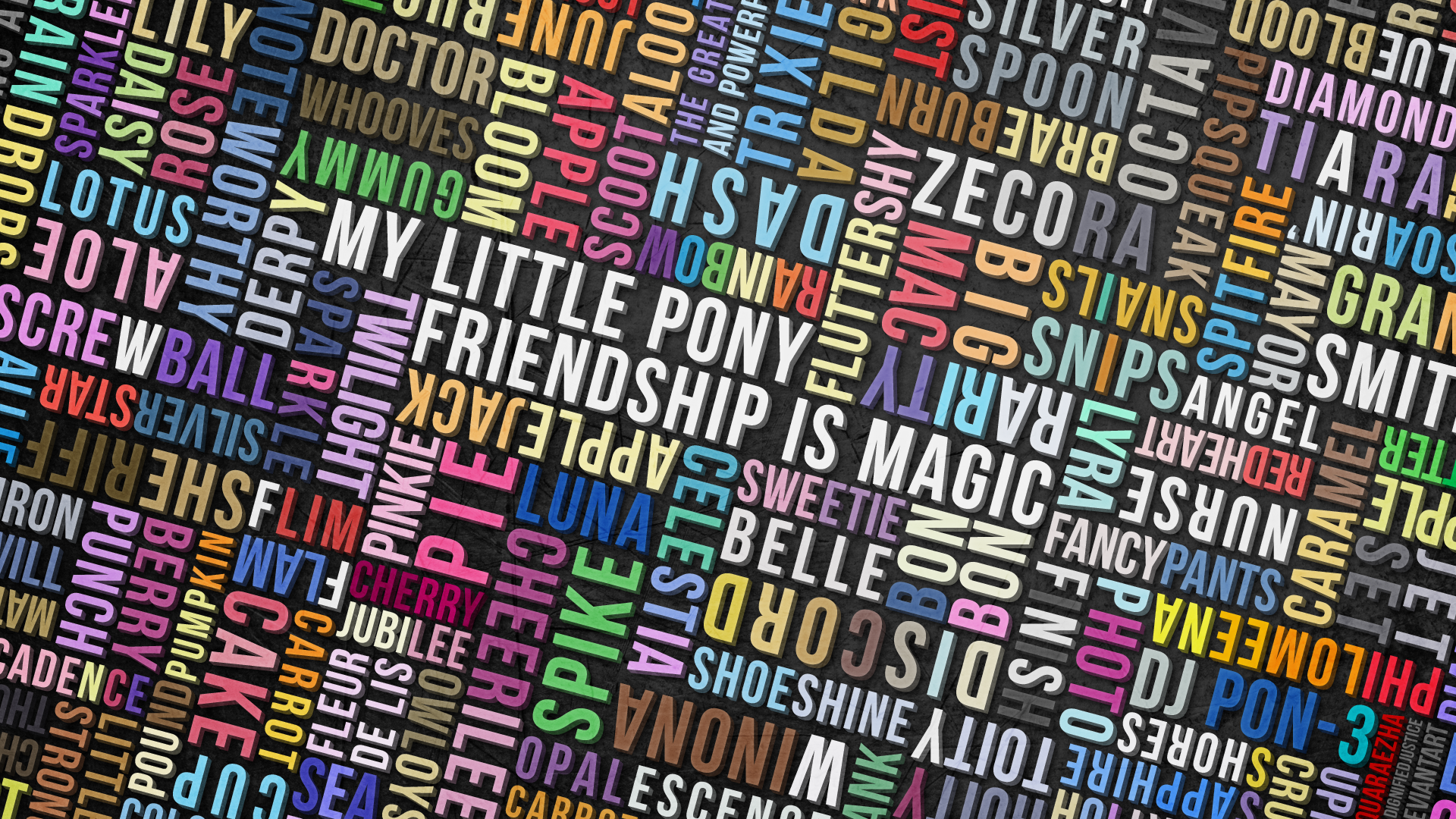 Typography Wallpaper Google Search Typography Wallpaper My Little Pony My Little Pony Pictures