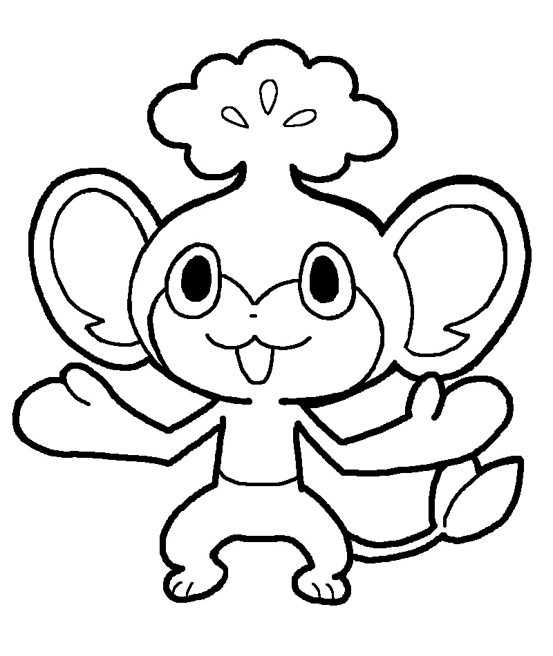 pokemon pansage coloring pages - photo #7