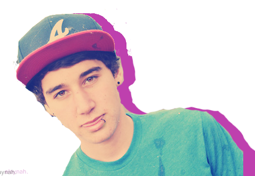 Luke Brooks with pink background PNG by sweetAstylesdesigns