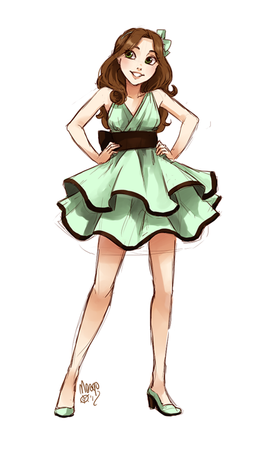 mint and chocolate ice cream fullbody by meago