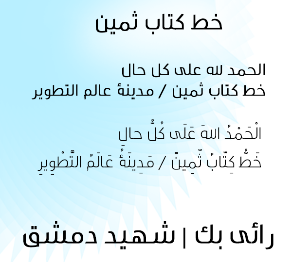 Mj Thameen Book font arabic