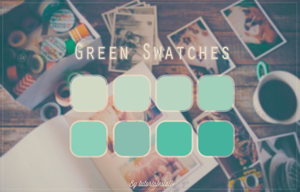 Green Swatches by tutorialeslali