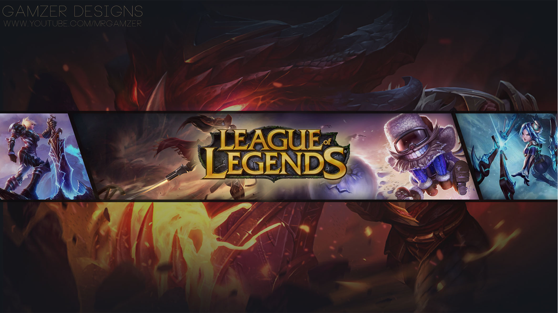 Youve Got Your Free YouTube Channel Art League Of Legends