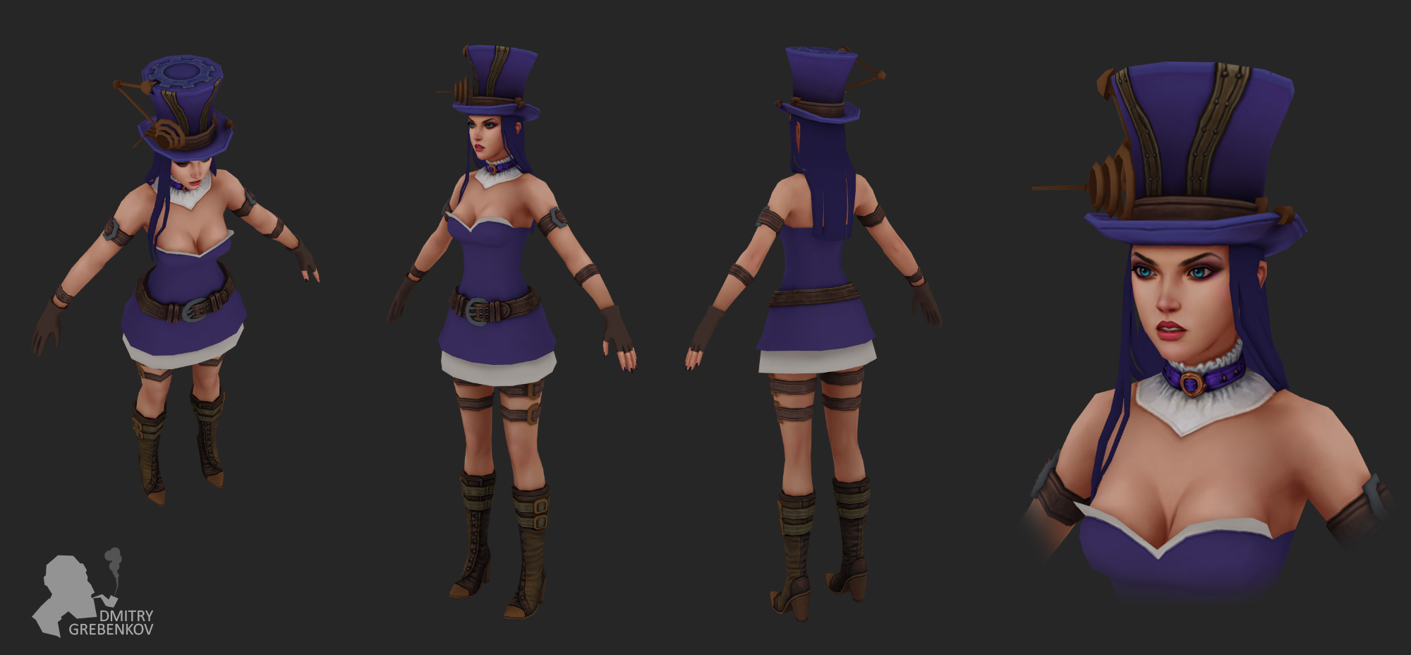 Riot Art Contest] - Caitlyn - Page 2 - Polycount Forum