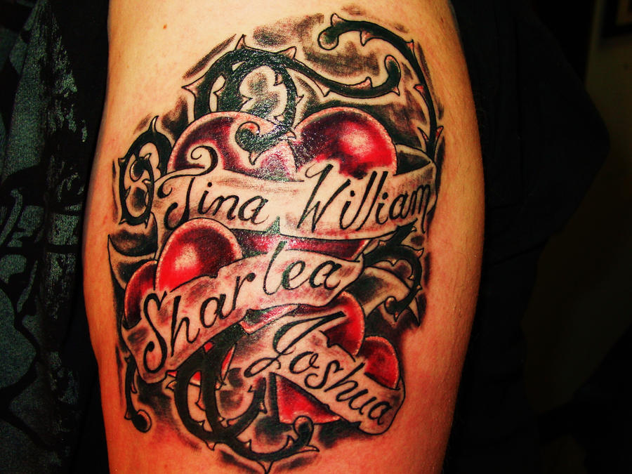 name tattoos hearts n thorns