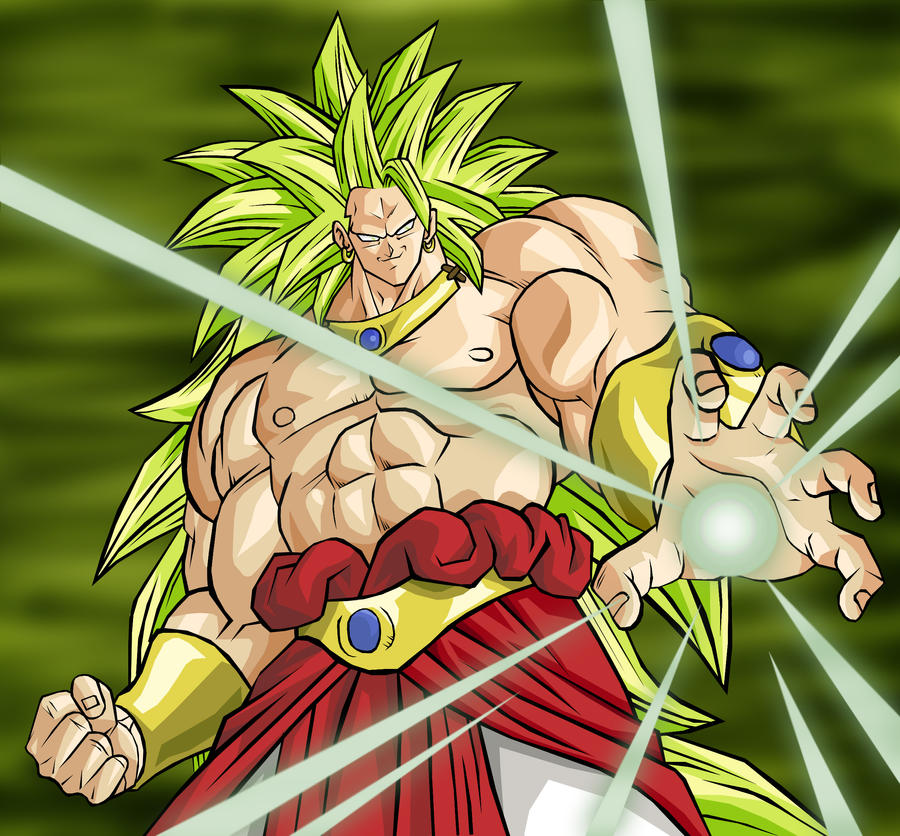 broly wallpaper. Coloured Broly SSJ3 by