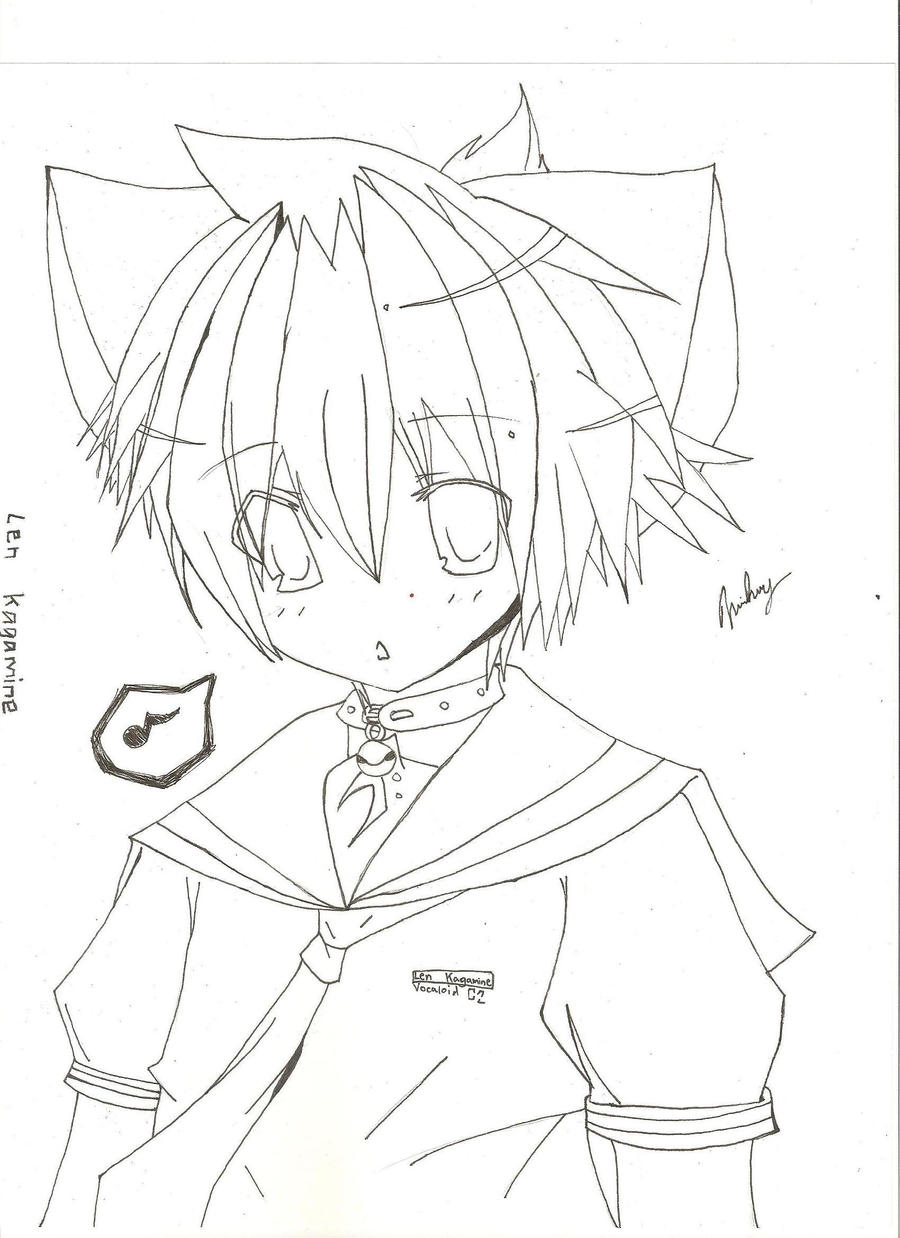kagamine rin coloring pages - photo #18