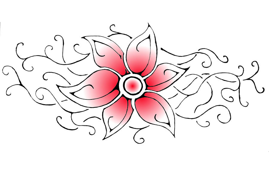 Tribal Flower Design by aeroblade88 on deviantART