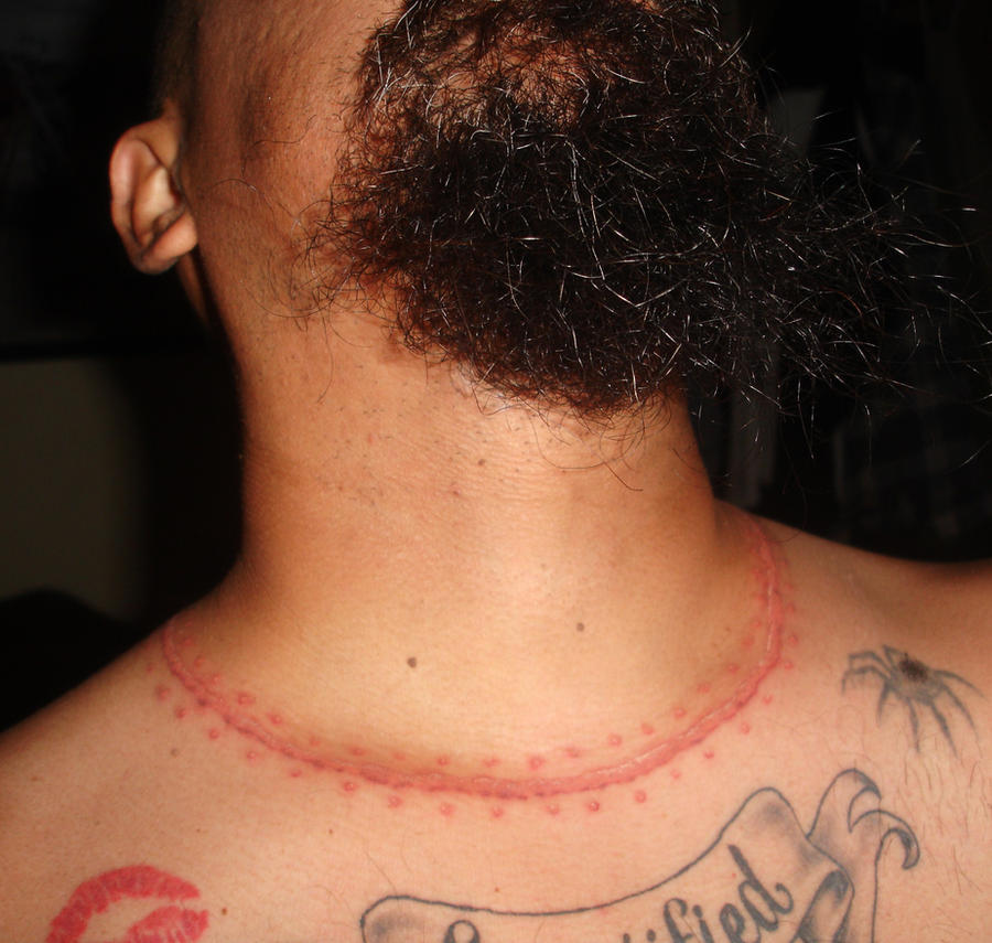 neck scar tattoo by CHICANOCHOP on DeviantArt