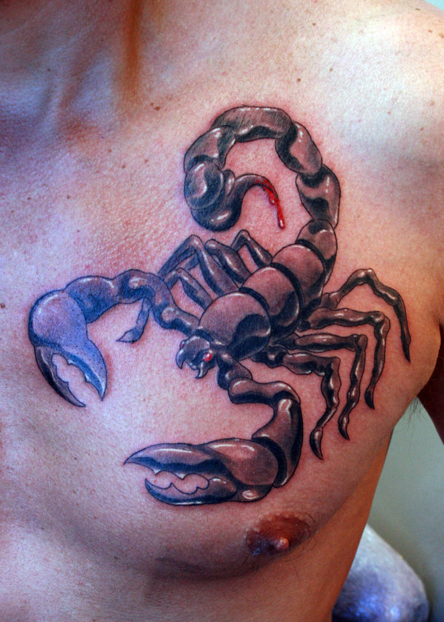 Scorpio tattoo by gettattoo