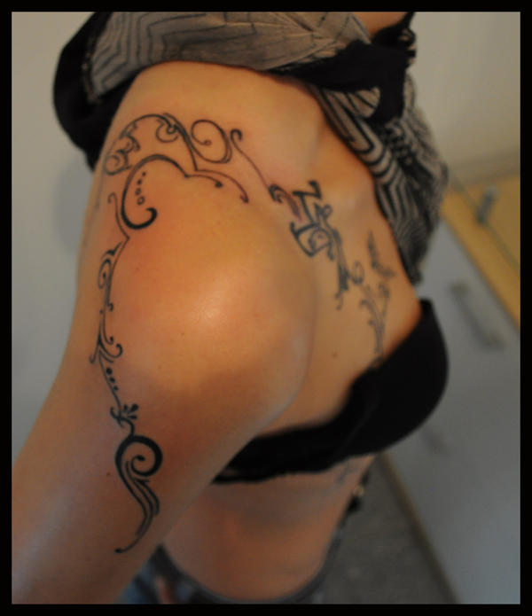 tattooed female