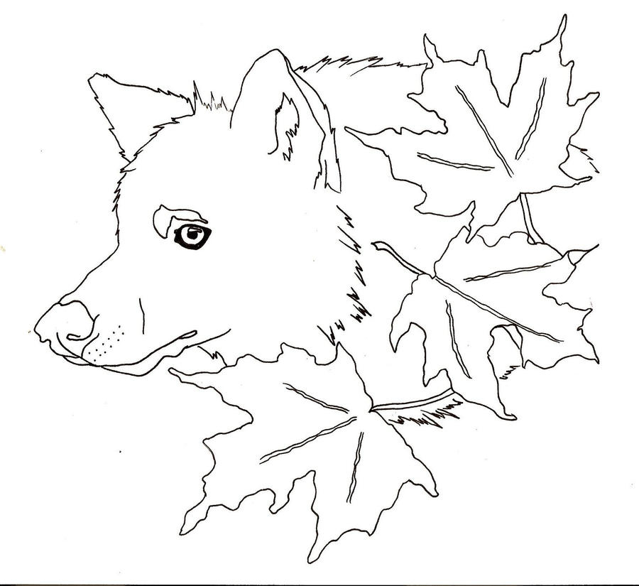 Wolf Maple Leaves Tattoo by ~naruto32 on deviantART