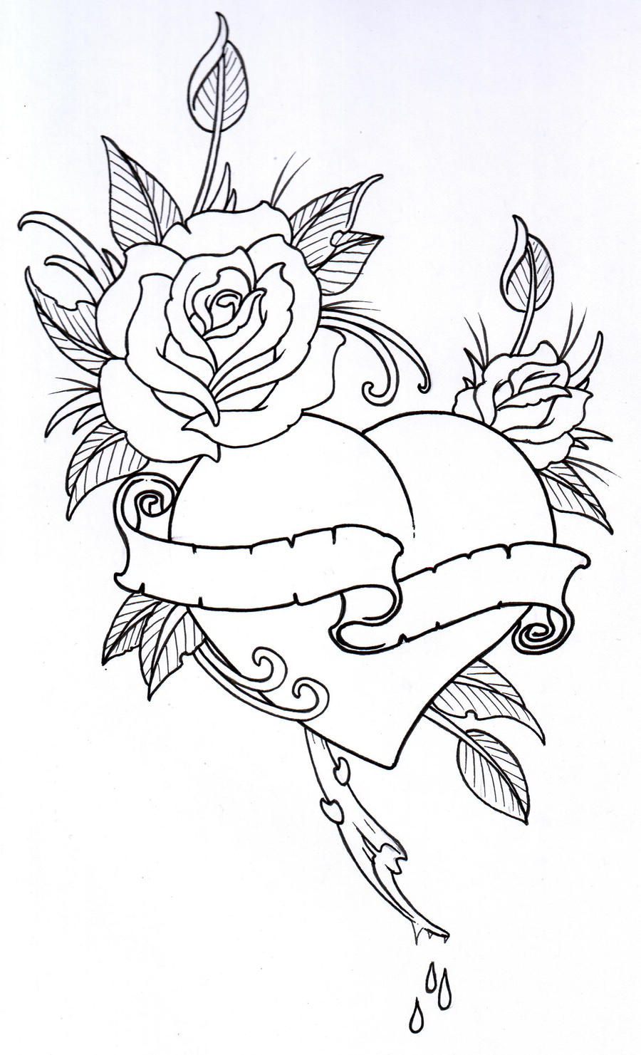 Rose Tattoo Design Outlinedenenasvalencia