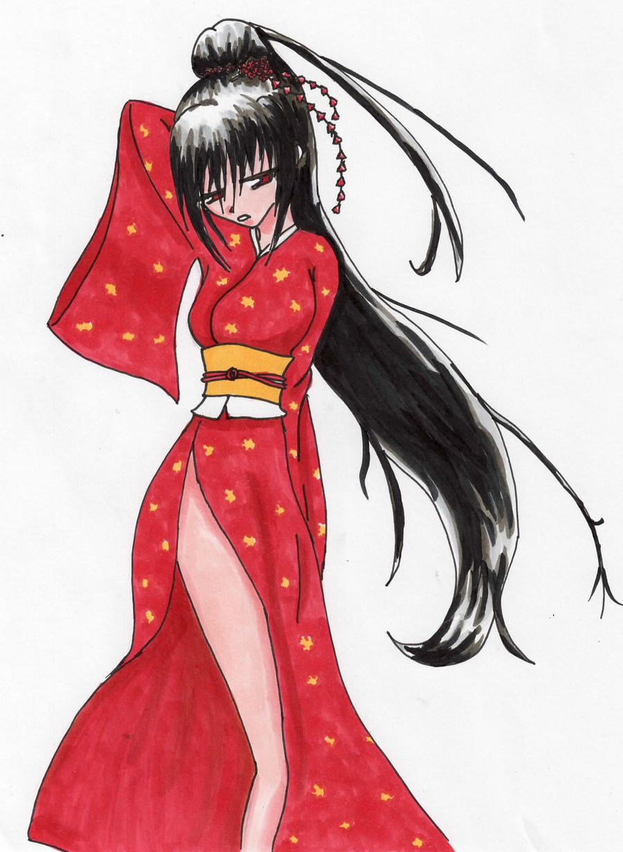 Kimono anime girl by xXkuranprincessXx on DeviantArt