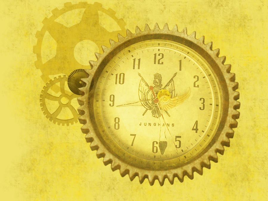 Steampunk Clock Wallpaper by