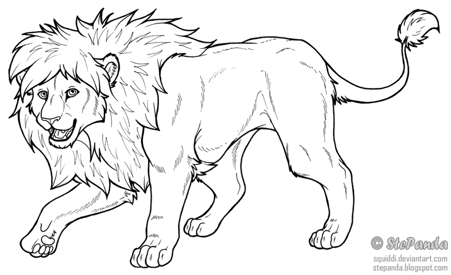free_lineart_adult_lion_by_squiddi-d40kojx
