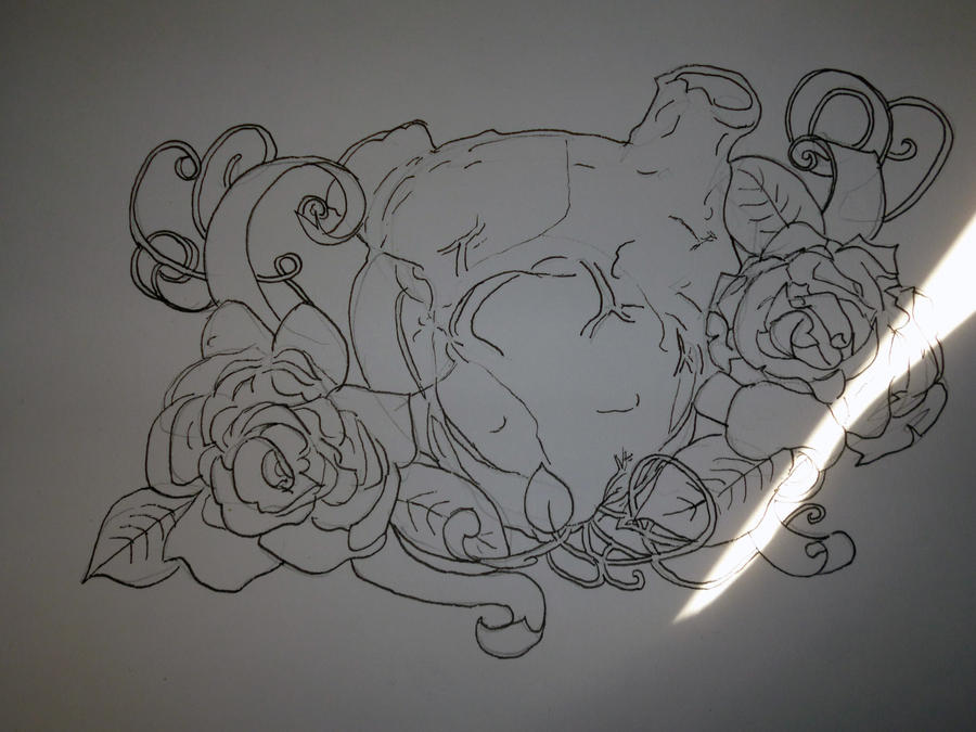 heart and roses tattoo design by Deadman20 on deviantART