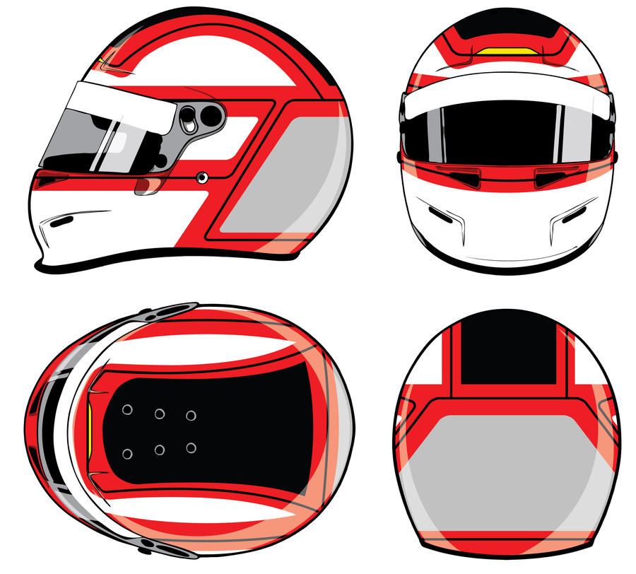 F1 Helmet Design Template