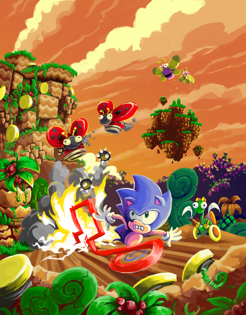 Sonic Fan Art Classic Sonic by 2dForever