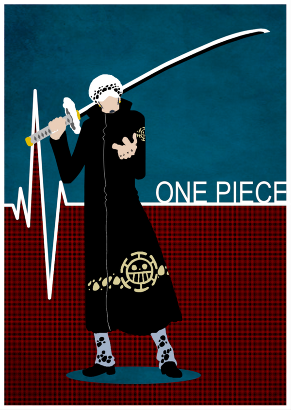 One Piece Minimalist Poster: Trafalgar Law by MinimallyOnePiece