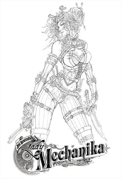 lady mechanika coloring pages - photo #6