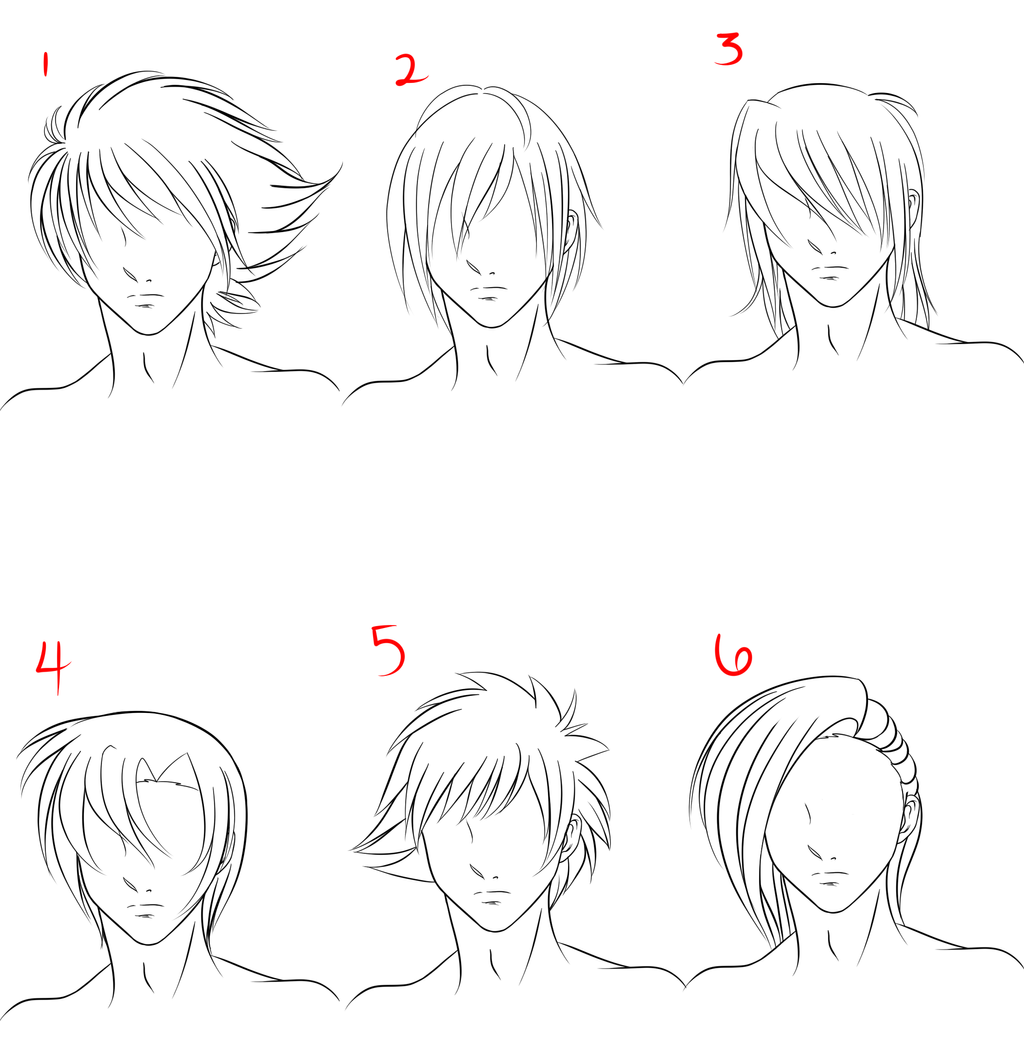 anime male hair style 1 by ruuruu chan manga anime digital media ...