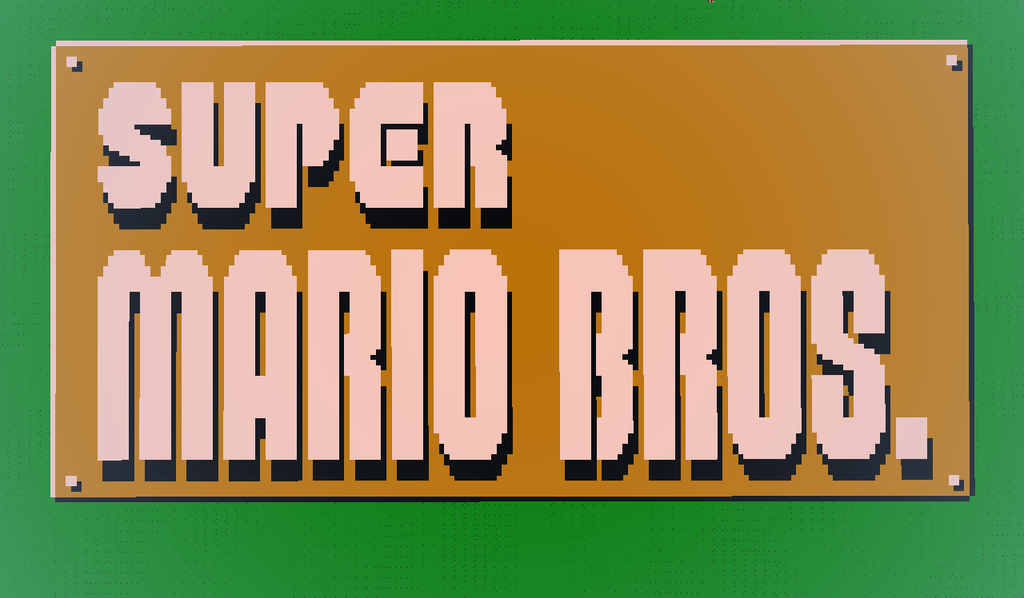 Minecraft - Super Mario Bros Title by Ness4049 on DeviantArt