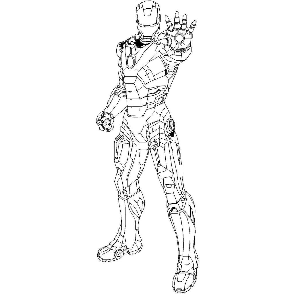 Iron man coloring pages free