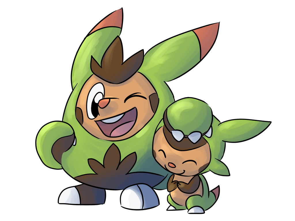 chespin_and_quilladin_by_leniproduction-