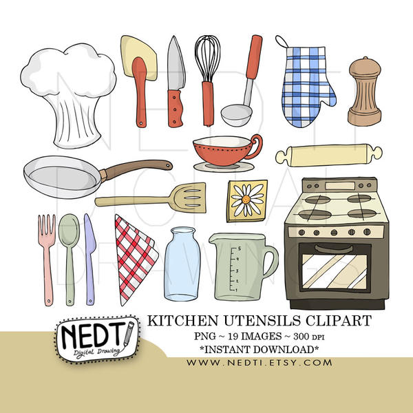 clipart for kitchen utensils - photo #15