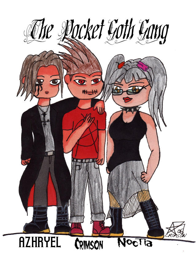 the Pocket Goth Gang by Crimson-Werecat on deviantART