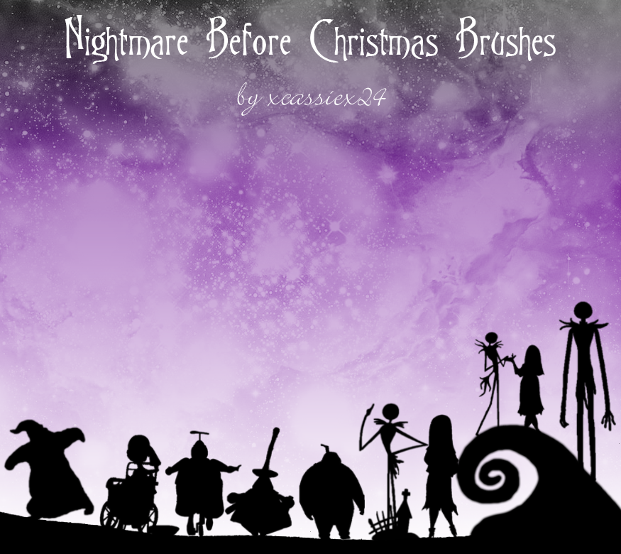 Nightmare B4 Christmas Brushes